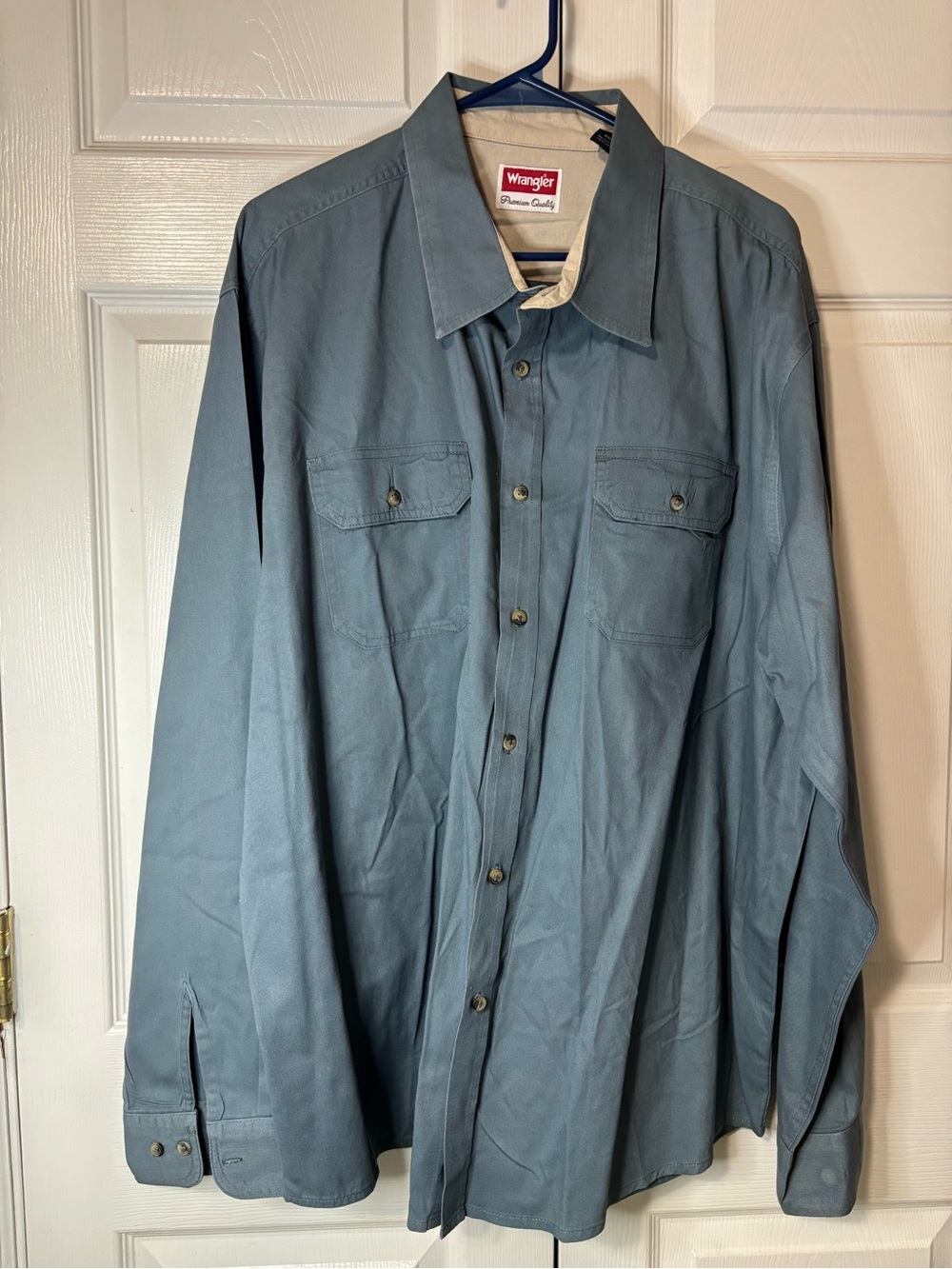 Wrangler Men's Lightweight Shirt Jacket in Slate Blue Sz XXL New Condition
